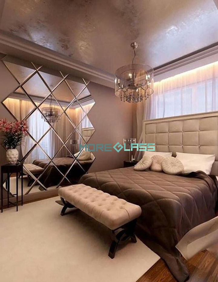  Gương dán tường phòng ngủ chung cư Green Star