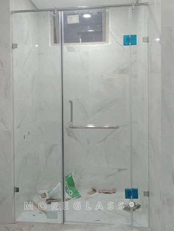  Vách kính tắm 90 độ tay mở chữ H cho phòng tắm nhỏ