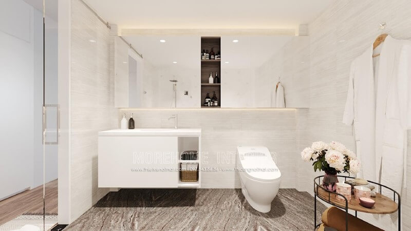 Thiết kế phòng tắm với kính cường lực trong suốt hiện đại Vách kính cường lực - phòng tắm kính