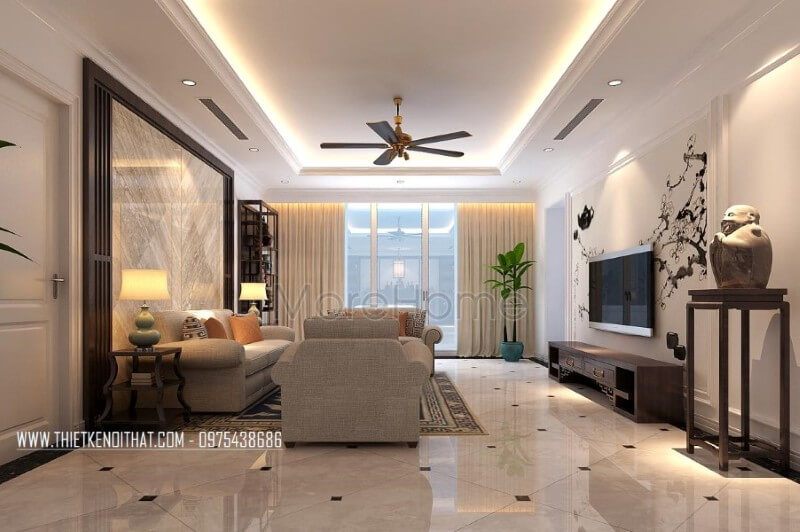 . Vẻ đẹp mộc mạc, đơn giản của nội thất phòng khách chung cư làm từ gỗ tự nhiên sẽ làm mọi người mê mẩn chỉ một lần nhìn thấy.