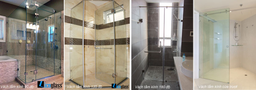 Các loại vách tắm kính Các loại vách tắm kính